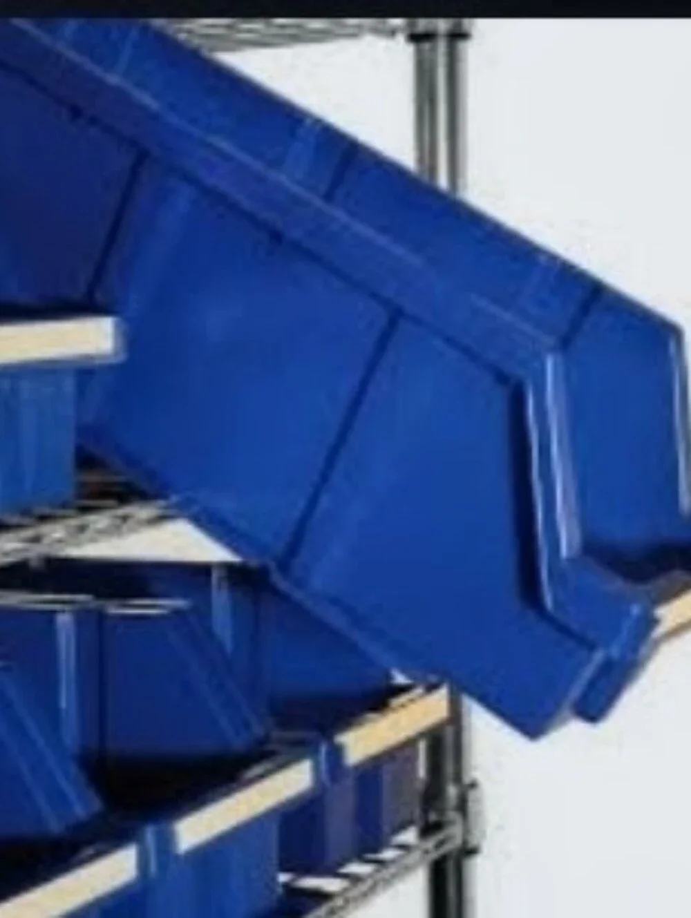 Blue Seville Classics Medium Storage Bin - Great For Lego Toys Home Organization